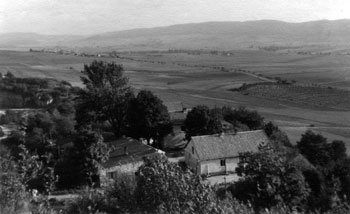 Die ehemalige Siedlung beim Steinbruch. (Foto: Lassan, 1948)